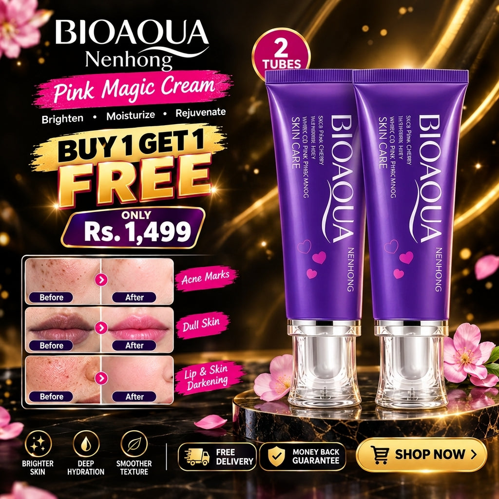 BIOAQUA Nenhong Pink Magic Cream - Buy 1 Get 1 Free @ Rs. 1,499