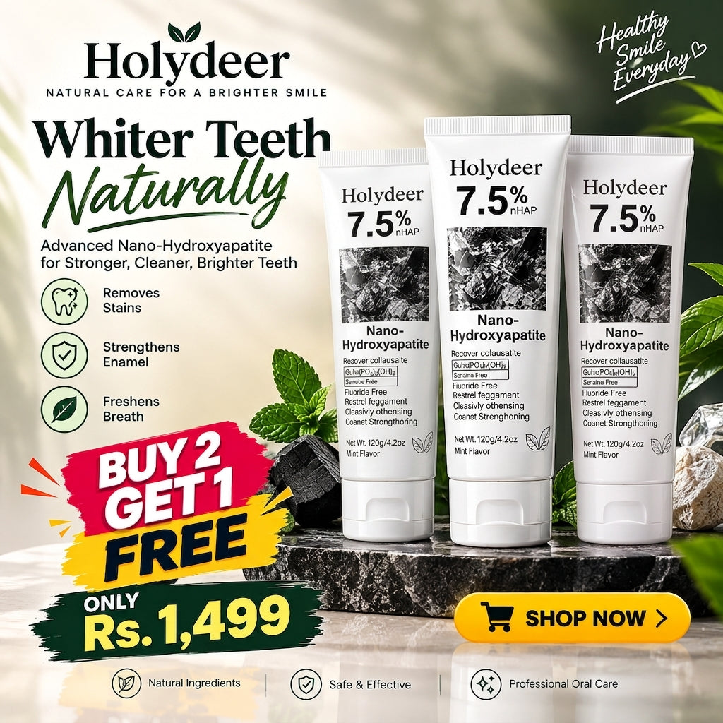 Holydeer 7.5% Nano-Hydroxyapatite Toothpaste(BUY ONE GET TWO FREE)