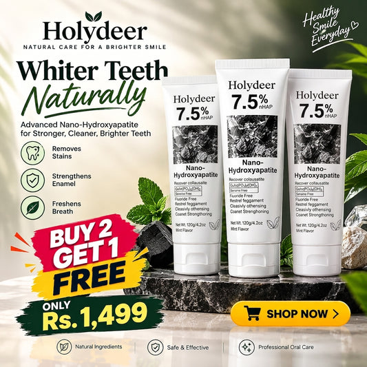 Holydeer 7.5% Nano-Hydroxyapatite Toothpaste(BUY ONE GET TWO FREE)