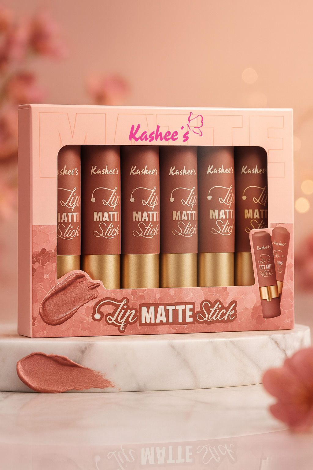 Lip Matte Stick (Pack of 6 Pcs)